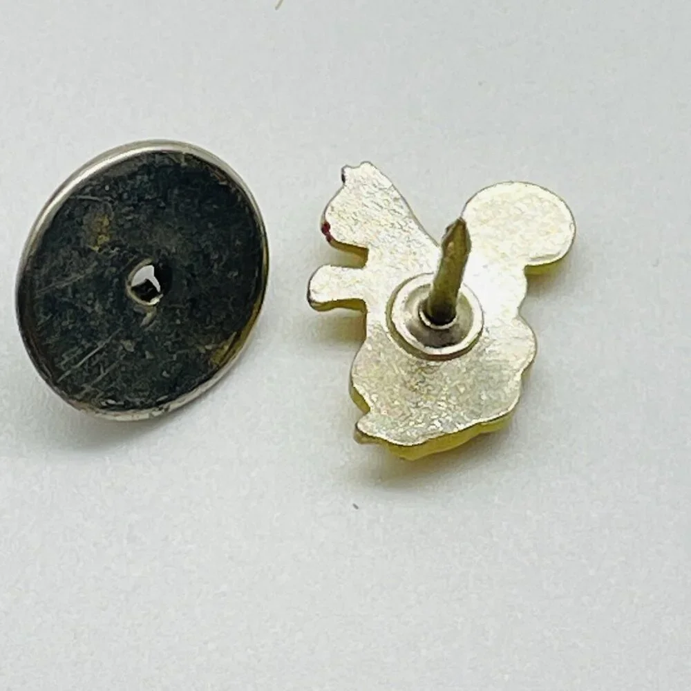 Vintage Squirrel Tie Tack Lapel Pin Retro Novelty Figural Animal Jewelry Gift